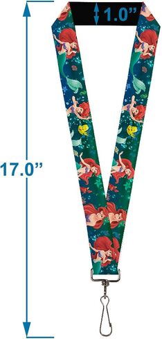 Buckle Down Lanyard-1.0"-Ariel Poses W/flounder Green/Blue Fade in Saudi Arabia