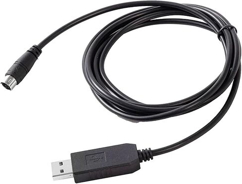 1pc PL2303 USB to 6-pin Mini Din RS232 Serial Communication Cable for XGB XBM XBC to PC Control Download Cable(3m) in Saudi Arabia