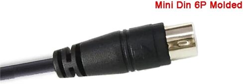 1pc PL2303 USB to 6-pin Mini Din RS232 Serial Communication Cable for XGB XBM XBC to PC Control Download Cable(3m) in Saudi Arabia