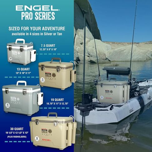 ENGEL Live Bait Cooler PRO for Fishing - Portable Minnow and Bait Bucket with Lithium-Ion Rechargeable Aerator in Kuwait