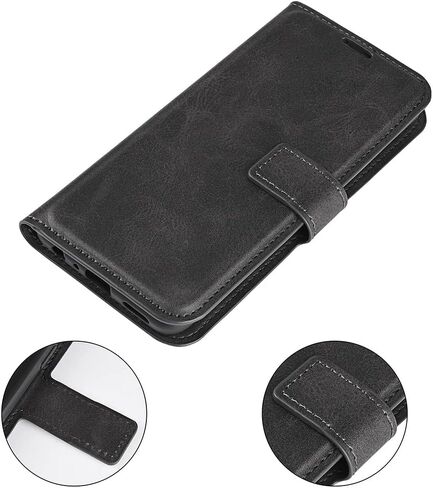 Moto G Stylus 5G (2022) Case Wallet Black, Leather Flip Case with Card Holder Kickstand Magnetic Closure Slim Phone Case Cover for Moto G Stylus 5G (2022) in Saudi Arabia