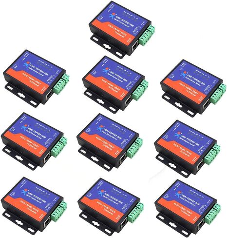 JMT USR-TCP232-306 Serial Port RS232/RS485/RS422 to TCP Converter with DHCP and Built-in Webpage with 5V 3A Power Supply (1PCS) in Saudi Arabia