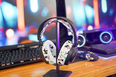 WC Earpad and Upgraded Silicone Headband Combo for Nova Pro Wireless Headphones | Cooling Gel Earpads & Matching Design Headband for Epic Gaming | 90's White in Saudi Arabia