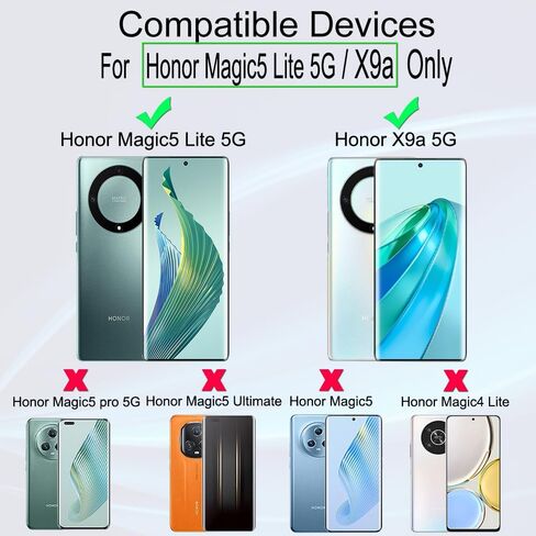 واقي شاشة Ibywind لهاتف Honor Magic 5 Pro 5G(6.81") 2 حزمة + 1 حزمة واقي عدسة الكاميرا + 1 فيلم خلفي، فيلم TPU مرن، HD واضح، صديق للحافظة، خالي من الفقاعات، سهل التركيب، متوافق مع بصمات الأصابع in Kuwait
