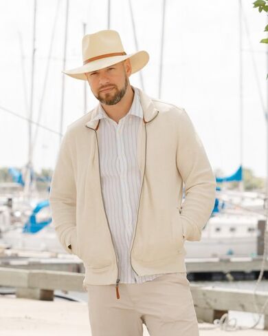 أستراليا TE الأصلي Panama Hat Grade 3 Toquilla Straw Seardrop شكل تفاصيل الجلود المعاد تدويرها | كلاسيكي in Kuwait