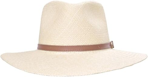 أستراليا TE الأصلي Panama Hat Grade 3 Toquilla Straw Seardrop شكل تفاصيل الجلود المعاد تدويرها | كلاسيكي in Kuwait