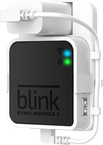 حامل الجدار المخرج لـ Blink Sync Module 2 ، حامل قوس Mount for Bink Ourdoor Indoor Camera Security مع عدم وجود فوضوي سهل التحرك (أبيض) in Saudi Arabia