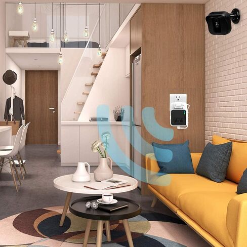 حامل الجدار المخرج لـ Blink Sync Module 2 ، حامل قوس Mount for Bink Ourdoor Indoor Camera Security مع عدم وجود فوضوي سهل التحرك (أبيض) in Saudi Arabia