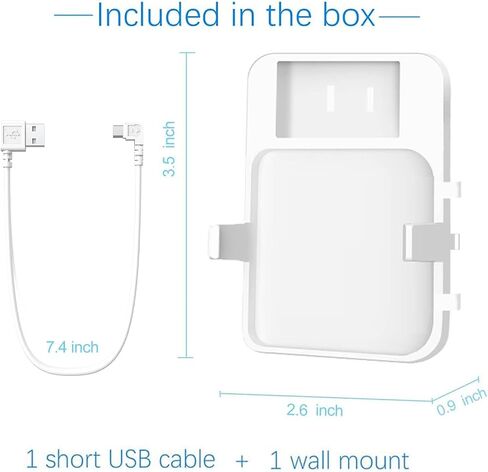 حامل الجدار المخرج لـ Blink Sync Module 2 ، حامل قوس Mount for Bink Ourdoor Indoor Camera Security مع عدم وجود فوضوي سهل التحرك (أبيض) in Saudi Arabia