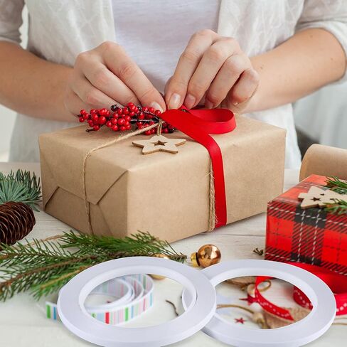 8 بكرات شريط لاصق مزدوج الجوانب لكتب القصاصات، الصور، بطاقات الدعوة، الورق، لوازم القرطاسية المدرسية المكتبية (16.4 ياردة، 6، 8، 10، 15، 20 مم عرض) in Kuwait