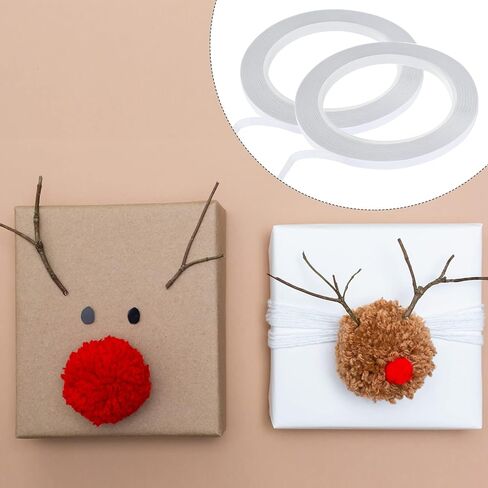 8 بكرات شريط لاصق مزدوج الجوانب لكتب القصاصات، الصور، بطاقات الدعوة، الورق، لوازم القرطاسية المدرسية المكتبية (16.4 ياردة، 6، 8، 10، 15، 20 مم عرض) in Kuwait