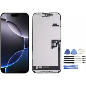 for iPhone 16 Pro Max Screen Replacement 6.7-inch, 3D Touch LCD Display Digitizer with Frame Assembly and Repair Tools, Compatible with (A3084, A3295, A3294,A3296)