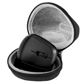 Geekria Ergonomic Mouse Case, Compatible with Razer Pro Click V2 Vertical, Hard Shell Travel Carrying Case (Dark Gray)