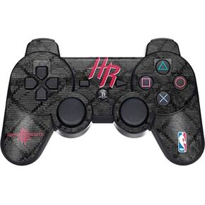 Skinit Skinit Gaming Gaming Skin for PS3 Dual Shock Wireless Controller - NBA Houston Rockets Dark Rockets مرخصة رسميًا