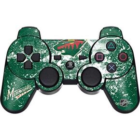 Skinit Decal Gaming Skin for PS3 Dual Shock Wireless Controller - Officially Licensed NHL Minnesota Wild Frozen Design