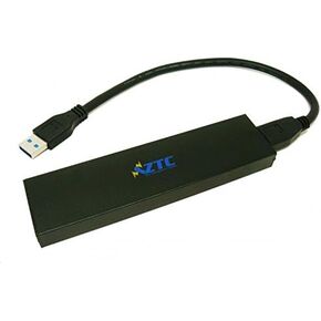 ZTC Thunder Enclosure NGFF M.2 SSD to USB 3.0 Adapter. Support UASP SuperSpeed 6Gb/s 520MB/s Black Model ZTC-EN004-BK