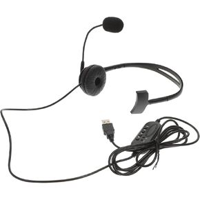 USB Telephone Headset with Microphone Inline Control for Call Center Comfortable Over Ear Design Noise Isolation for Conference Calls and Online Courses