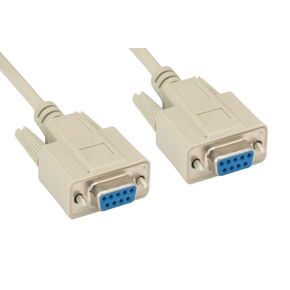 CompuCablePlus RS-232 Serial Cable Shielded, Molded, Beige (DB25 to DB25, Male to Male, 100 Feet)