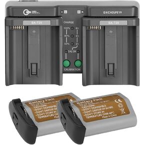 2X LP-E19 37.8Wh 10.8V 3500mAh Camera Battery and Dual Charger Kit
