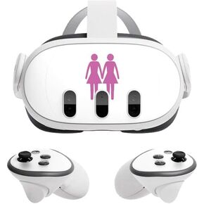 Skinit Decal Gaming Skin Compatible with Meta Quest 3 - Officially Licensed Pink Pride Design