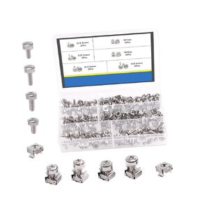 1Set Server Rack Mount Nut Assortment for Computer Cabinets Includes Each of Nuts Resistant