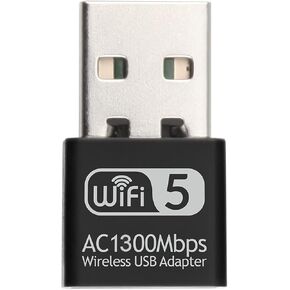 2.4G 5G AC1300Mbps Wireless Network Card USB Adapter Dual Band WiFi Receiver RTL8812