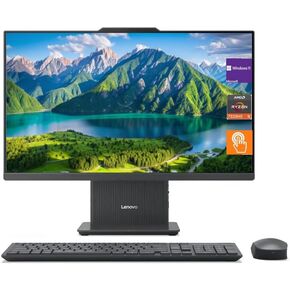 Lenovo IdeaCentre 24" Business All-in-One, FHD 100Hz,Anti-Glare, Touchscreen, AMD Ryzen 5 7535HS, 16GB DDR5, 512GB SSD, Wireless KB & Mouse, RJ-45, Wi-Fi 6, Webcam, W11 Home, Grey