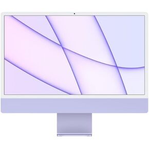 2021 Apple IMAC مع شريحة Apple M1 مع وحدة المعالجة المركزية ذات 8 نواة (24 بوصة ، ذاكرة وصول عشوائي 8 جيجا بايت ، تخزين 1 تيرابايت SSD) (Qwerty English) الأرجواني (قسط متجدد)