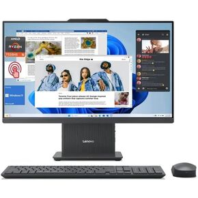 Lenovo 2024 IdeaCentre 24" All-in-One, FHD 100Hz,Anti-Glare, Touchscreen, AMD Ryzen 5 7535HS, 64GB DDR5 RAM, 1TB SSD, Wireless KB & Mouse, RJ-45, Wi-Fi 6, Webcam, W11 Home, Grey