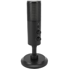 Yunseity USB Gaming Microphone for PC, Noise Cancellation Condenser Mic with RGB Lights, Cardioid Condenser Microphone for Mobile Phone Live Streaming Recording for OS X and for Win