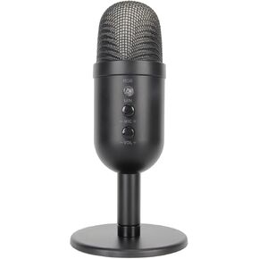 aqxreight USB Microphone No Canceling RGB Light Computer Condenser Mic with Reverb Processing for OS X for USB MicrophoneUSB Condenser MicrophoneCosound and Adjustment