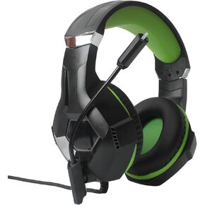 Gaming Headset with 7.1 Surround Sound, RGB Lights, Omnidirectional Mic, Gaming Headphone Leatherette Ear Cups, 3.5mm Interface, Compatible with PC, Ps4, Ps5, Switch