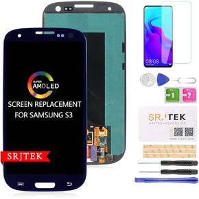 AMOLED Screen Replacement for Samsung Galaxy S3 i9300 i9305 i535 T999 i747 LCD Display Touch Digitizer Glass Panel Full Assembly (Blue)