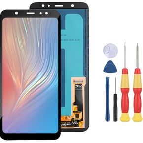 LCD Display Compatible with Samsung Galaxy A6 Plus 2018 A605 LCD Display Touch Screen Assembly Repair Replacement Parts with Tools
