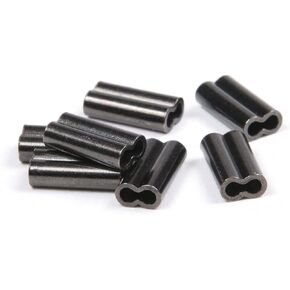 Double Sleeves - Black | Lightweight & Durable Wire Crimps Double Sleeves | Boating & Fishing Accessories