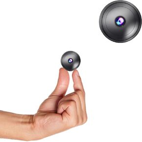 Hidden Camera with Audio/Video. Mini Small Camera. Spy Hidden Cameras for Home Indoor Use. Spy Cam with Night Vision and Motion Detection | Only 0.9 inch! Baby Monitor Small Mini Wireless Outdoor S17