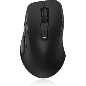 Wireless Gaming Mouse, 24000 DPI, 1K Polling Rate, Tri-Mode 2.4GHz/USB-C/Bluetooth Ergonomic Mouse， Web-Driven, 120 Hours Battery Life, Rechargeable Gaming Mice for PC/Mac/Tablet/Xbox, Black