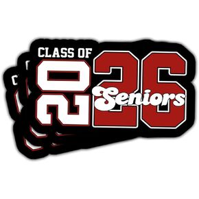3 Pcs Class of 2026 Stickers, Class of 2026 Decorations, Graduation 2026, 2026 Senior- Stickers for Laptop Water Bottle Phone Car Window Helmet Vinyl Stickers 3 Inches (S3)