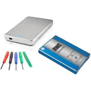 OWC 120GB SSD DIY Drive Upgrade Kit: 2.5" 120GB Mercury Electra 3G SSD 7mm, Express USB 3.0 Enclosure 5 Piece Toolkit