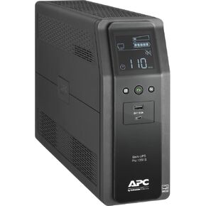 APC Sine Wave UPS Battery Backup & Surge Protector, BR1350ms Tower Back-UPS, 1350 VA Backup Battery Power Supply, 10 x NEMA 5-15R, AVR Bundled with 16GB USB Storage