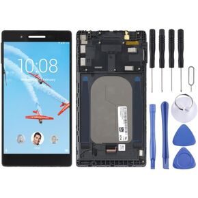 LCD Screen for Lenovo Tab 7 TB-7504N TB-7504X TB-7504F TB-7504 Digitizer Full Assembly with Frame(Black)
