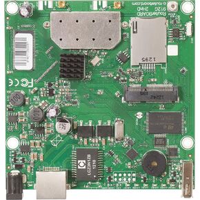 Mikrotik - RB912UAG -2HPND - Routerboard 912UAG مع وحدة المعالجة المركزية Atheros 600MHz ، 64 ميجابايت ذاكرة الوصول العشوائي ، 1xgigabit LAN ، USB ، Minipcie ، بنيت 2.4 جيجا هرتز 802.11b/g/n 2x2 اثنين من السلسلة ، 2xmmcx concles.