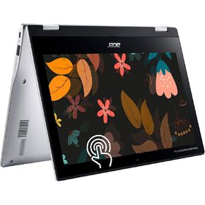 acer Chromebook Spin 311 11.6" 2-in-1 IPS Touchscreen Laptop, MediaTek Kompanio 500 MT8183C, 4GB LPDDR4X, 64GB eMMC, WiFi 5, HD Webcam, Pure Silver, Chrome OS (Renewed)
