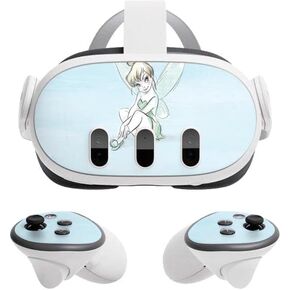 Skinit Decal Gaming Skin Compatible with Meta Quest 3 - Officially Licensed Disney Tinker Bell Sketch Art Design
