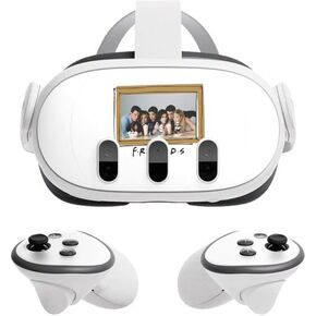 Skinit Scenit Gaming Gaming Skin متوافق مع Meta Quest 3 - Warner Bros Friends Milkshakes مرخصة رسميًا
