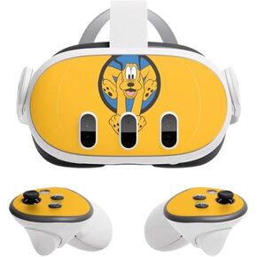 Skinit Scenit Gaming Gaming Skiner مع Meta Quest 3 - Disney Friends Design Pluto المرخص رسميًا