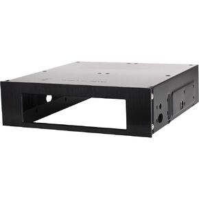 Silverstone Aluminum Front Panel 5.25-Inch to 3.5-Inch Bay Converter FP55B (Black)