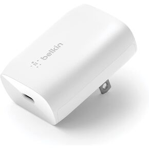 Belkin USB C Charger Block 30W, Fast Charging - iPhone 16, 16 Plus, 16 Pro, 16 Pro Max, 15, 15 Pro, 15 Pro Max, Galaxy S25, iPad, AirPods, Nintendo Switch 2 & More