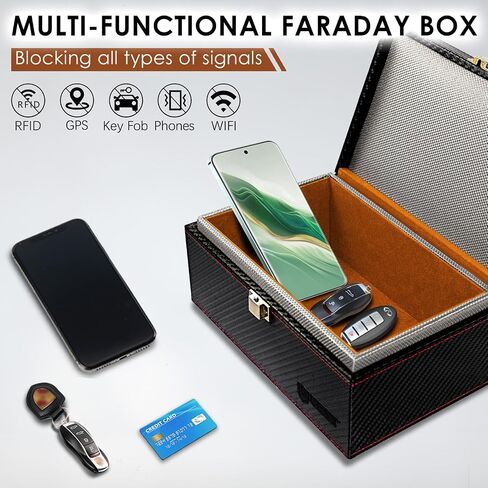 Faraday Box for Car Keys, RFID Signal Blocking Key Fob Protector in Saudi Arabia