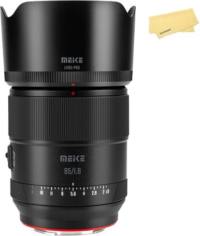 Meike 85mm F1.8 Auto Focus Medium Telephoto STM (Stepping Motor) Full Frame Portrait Lens Compatible with Sony E-Mount Mirrorless Cameras A7 A7R A74 A7R4 A7C A7III A7RII A7RIII A7SIII A7SII A9, etc in Kuwait